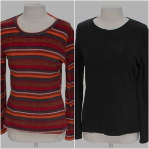 Lot of 2 Cuddl Duds Fleece tops